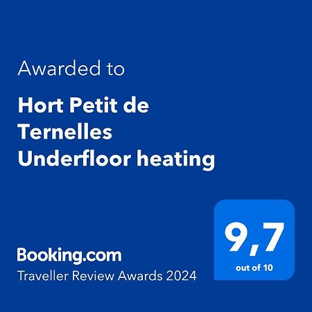 ポレンサ Hort Petit De Ternelles Underfloor Heatingヴィラ エクステリア 写真
